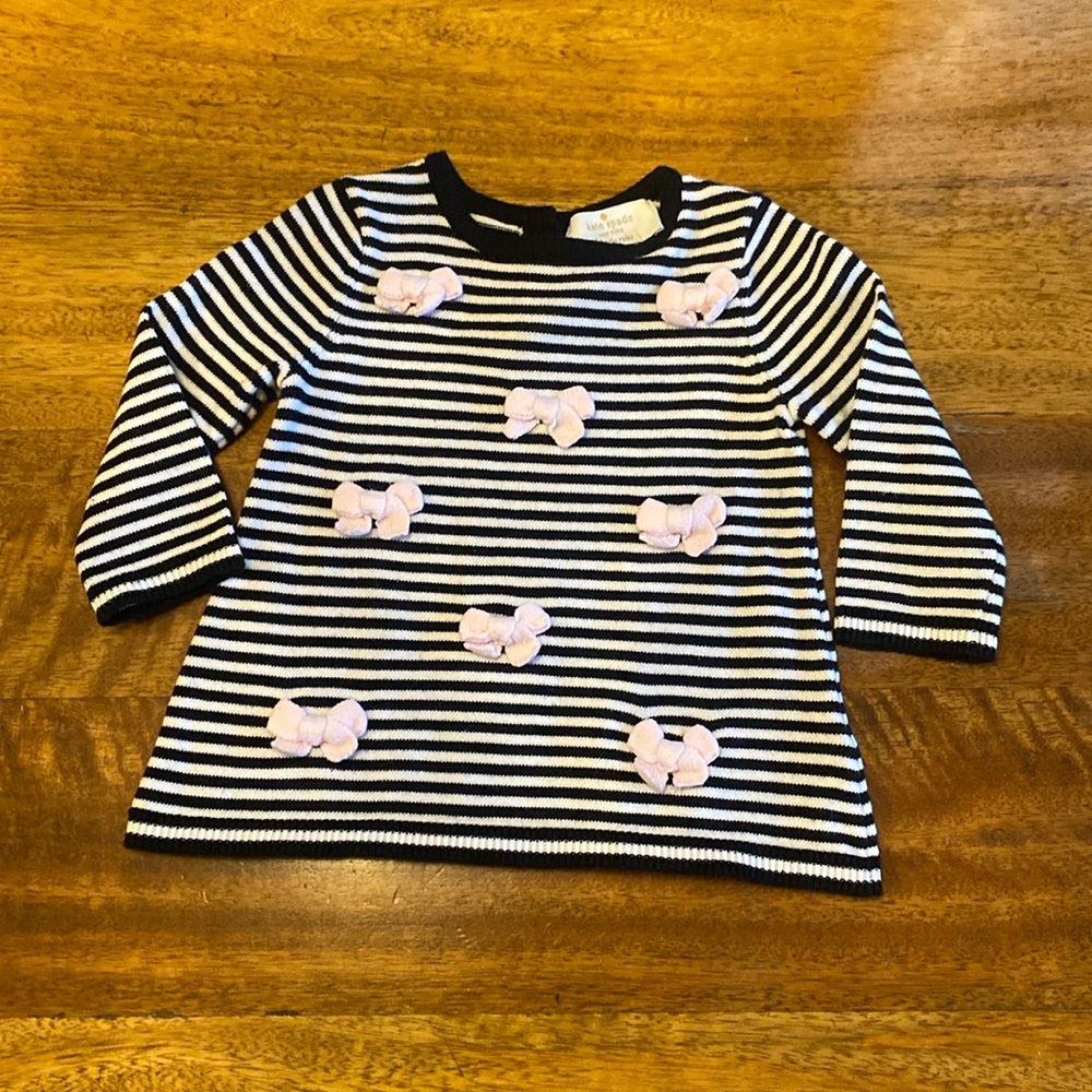 Infant Girls Kate Spade New York Bow Sweater/Dress